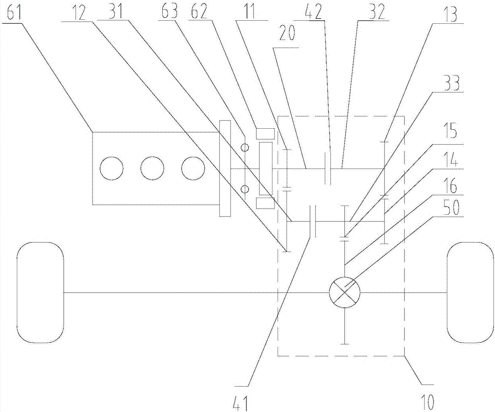 一種橫置單動(dòng)力源車輛驅(qū)動(dòng)總成的制作方法與工藝