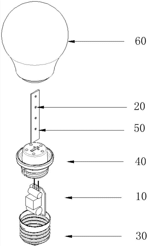 一種全周光LED球泡燈的制作方法與工藝