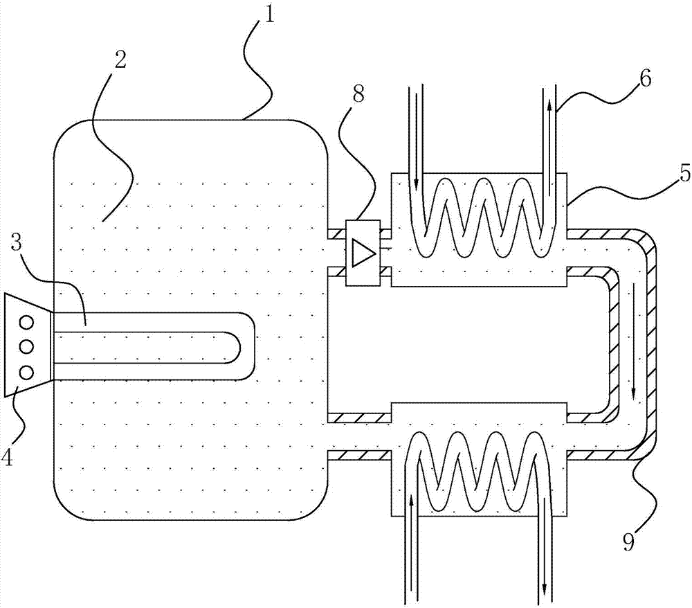 分布式直饮水机加热装置的制作方法