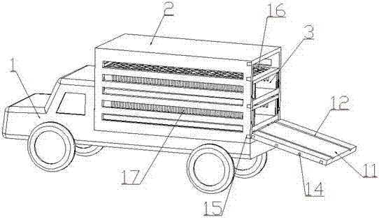 一種肉鴨運輸車廂的制作方法與工藝