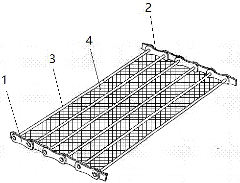 一种用于蛋品涂膜包装机的输送链机构的制作方法与工艺