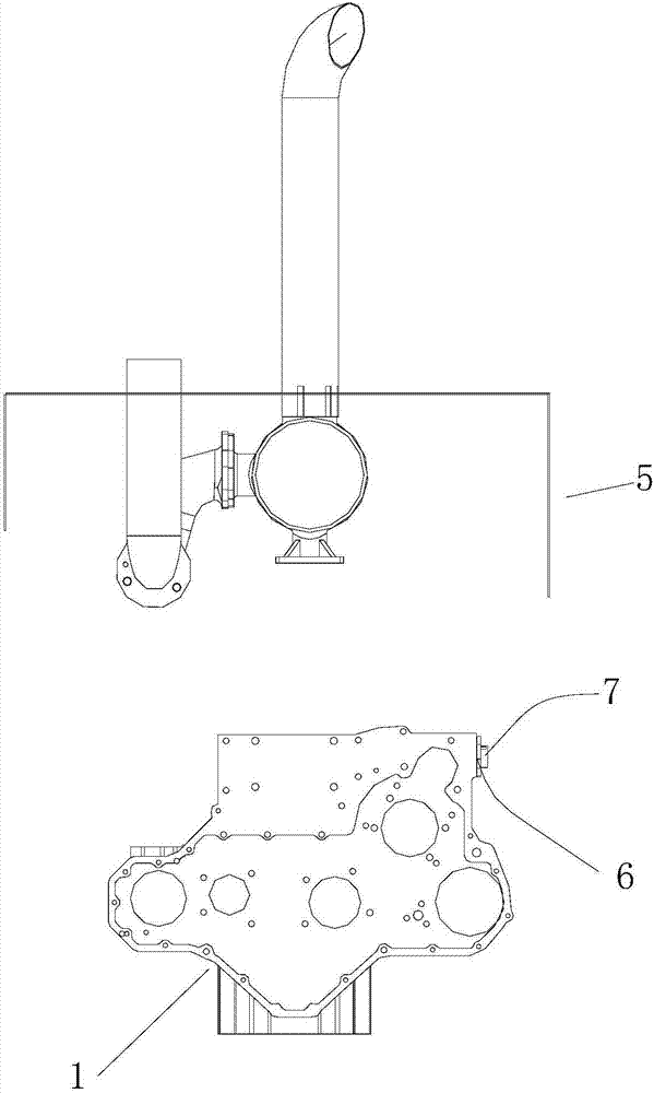 玉米收割机用柴油机机油加注结构的制作方法与工艺