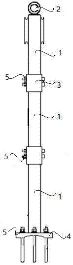 一种气象风杆吊装组件的制作方法与工艺