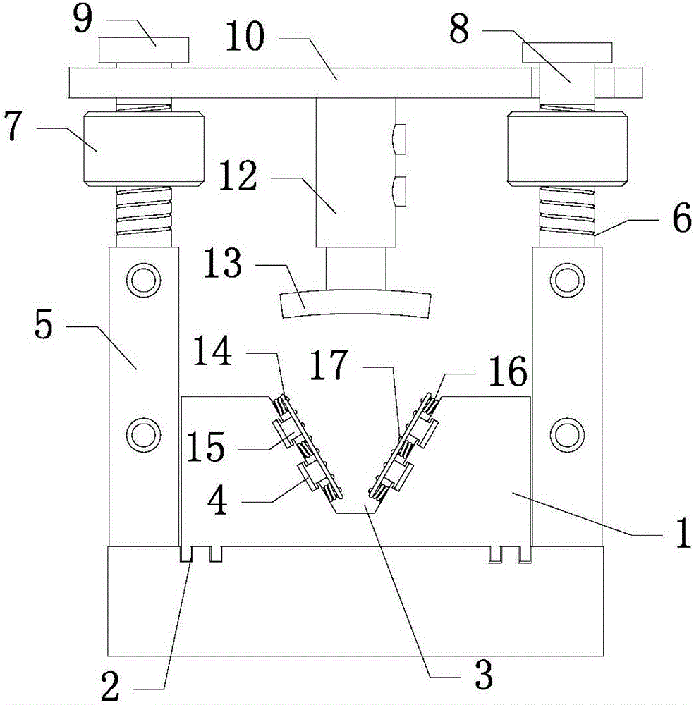 一种半导体单晶硅棒截断机夹紧固定装置的制作方法