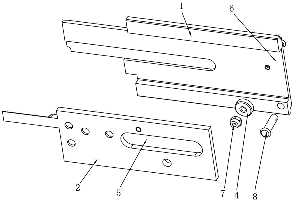 一种打包机用的滑板连接结构的制作方法与工艺