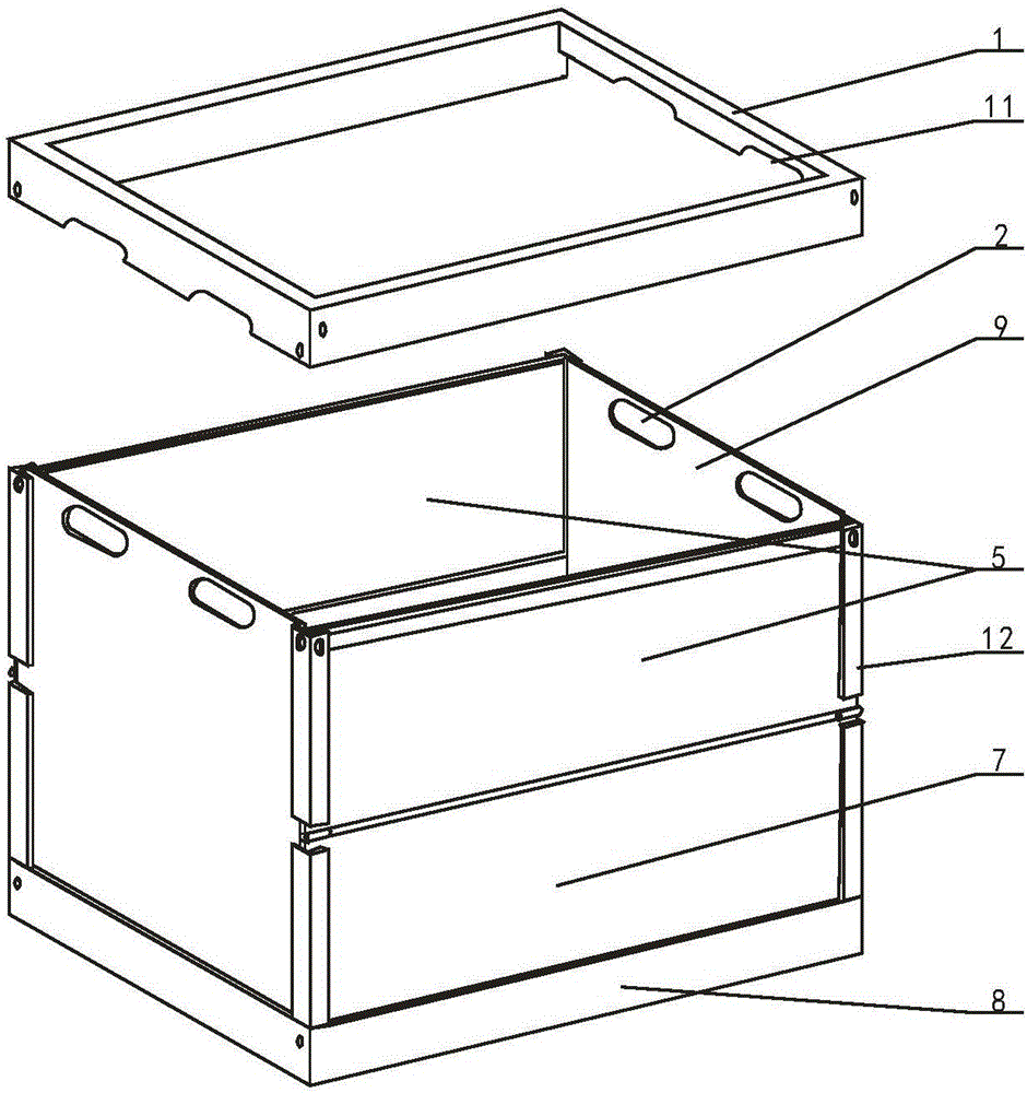 一种折叠式原烟收购及烟叶存储周转箱的制作方法与工艺