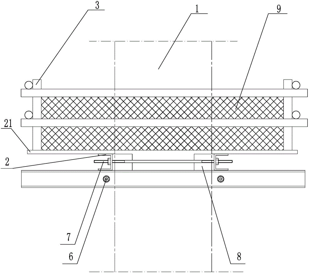 框架式立柱脚手架装置的制作方法
