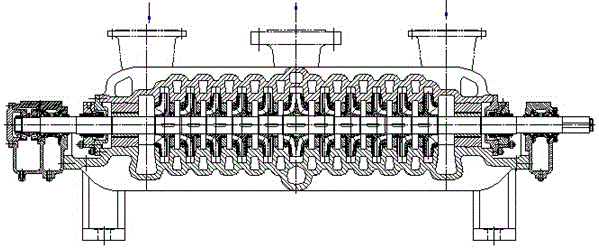 带诱导轮的双进口自平衡多级离心泵的制作方法与工艺