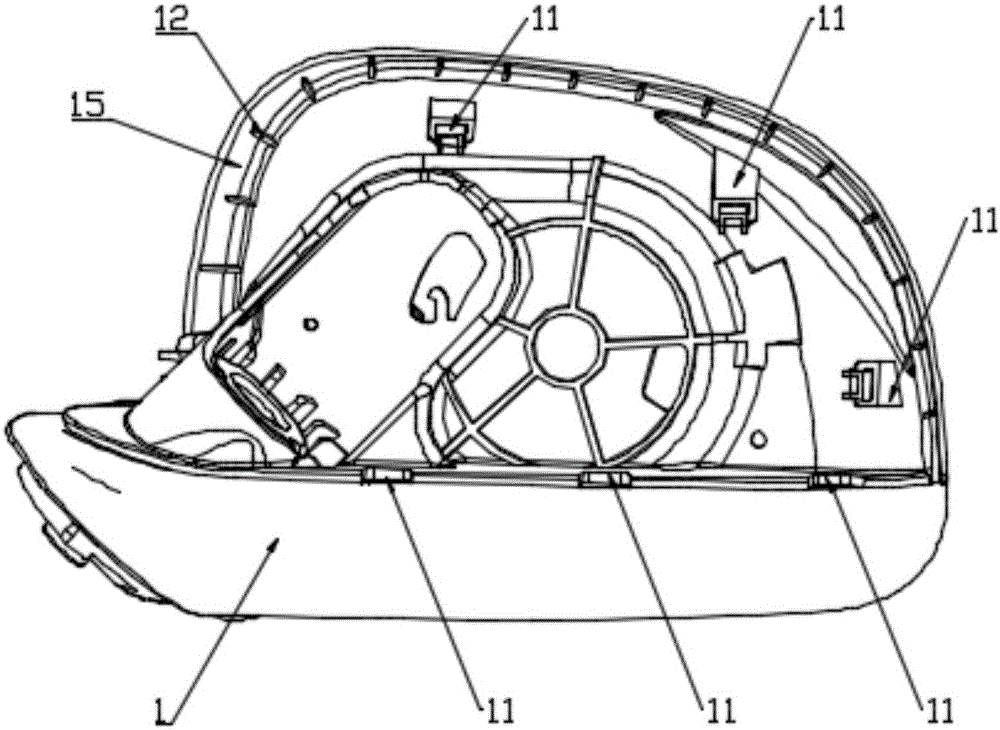 一種汽車外后視鏡鏡殼總成的制作方法與工藝