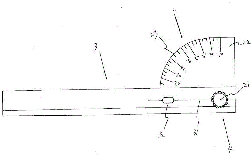 一種將病床角度量化的測(cè)量器的制作方法與工藝
