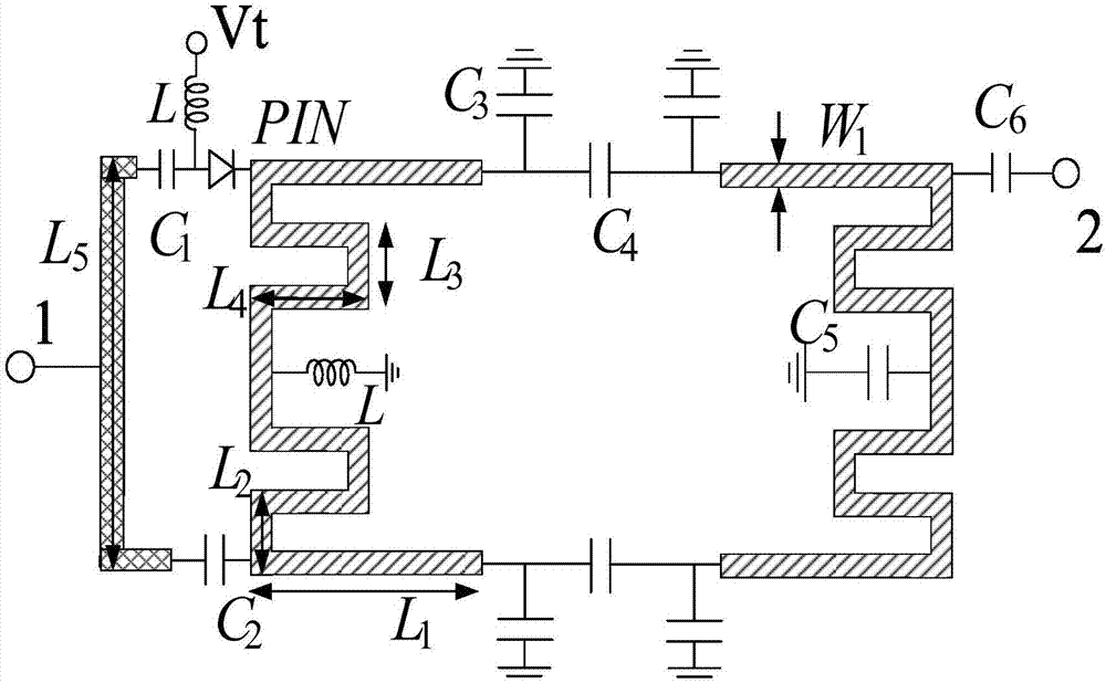 一種基于準集總參數(shù)的小型化濾波開關(guān)的制作方法與工藝