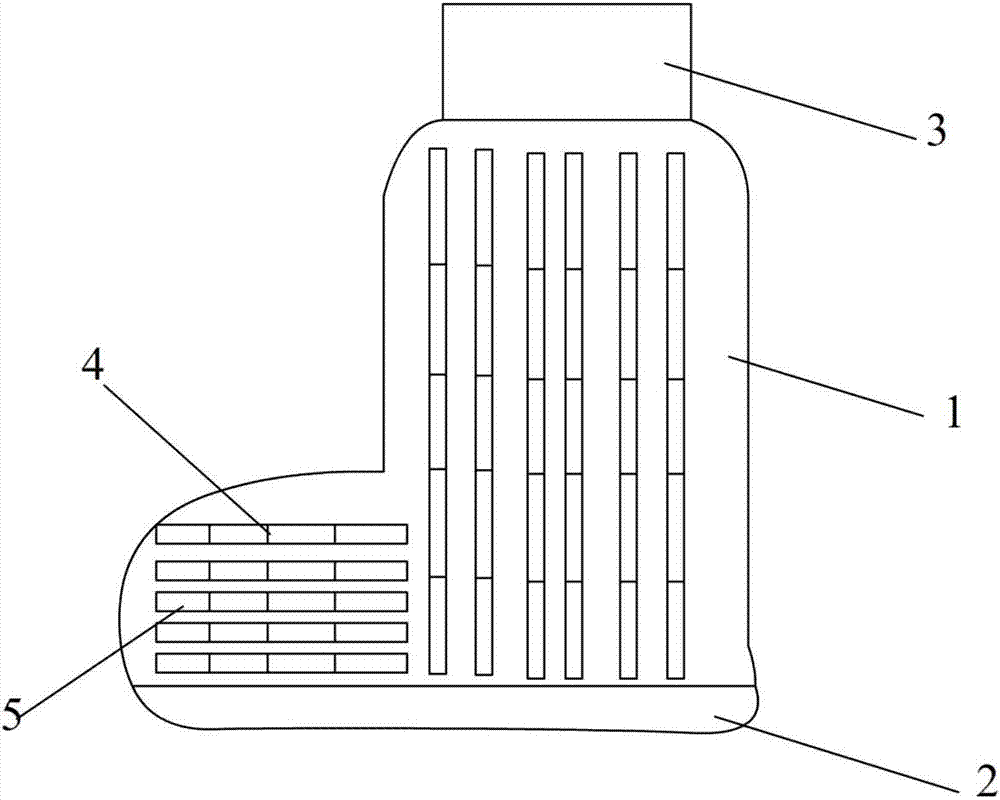 一種具有PVC凹槽的用于戶外運(yùn)動(dòng)鞋套的制作方法與工藝