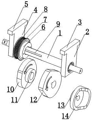 一种载物车用滚轮套装装置的制作方法