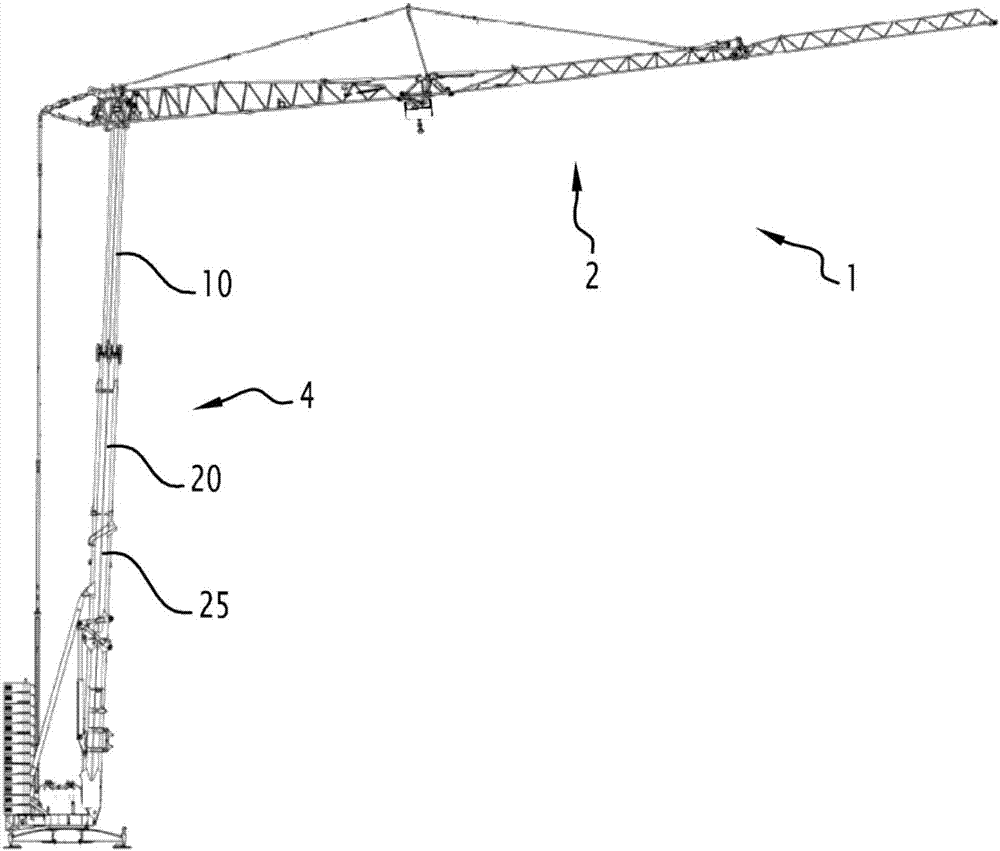 包括伸缩桅杆的塔式起重机的制作方法