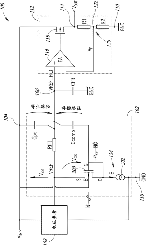 具有改進(jìn)的電源電壓抑制的電壓調(diào)節(jié)器電路、系統(tǒng)和方法與流程