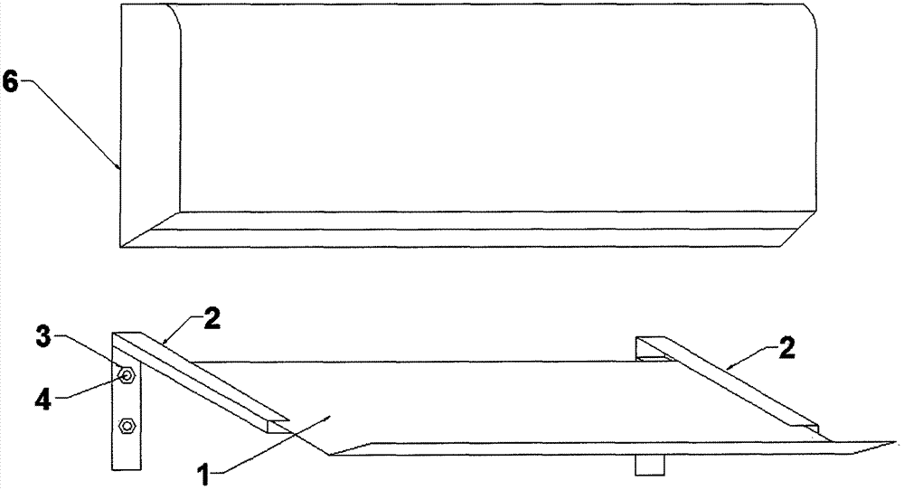 一种施工临建活动板房空调挡风板的制作方法