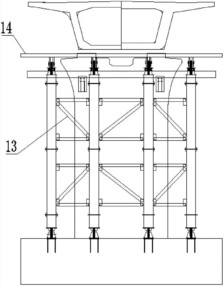 一种斜杆支撑的拼装式支架浇筑平台的制作方法与工艺