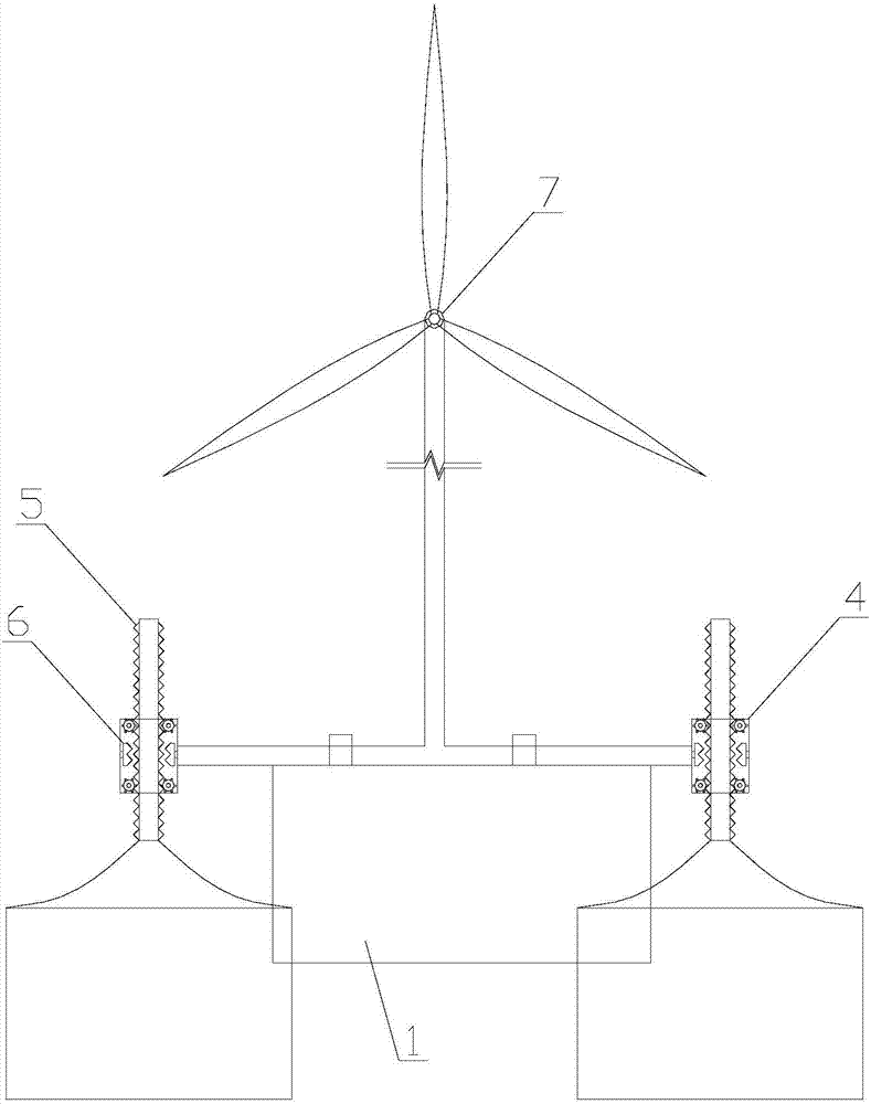 一種四筒自升門架式風(fēng)電基礎(chǔ)結(jié)構(gòu)及其施工方法與流程