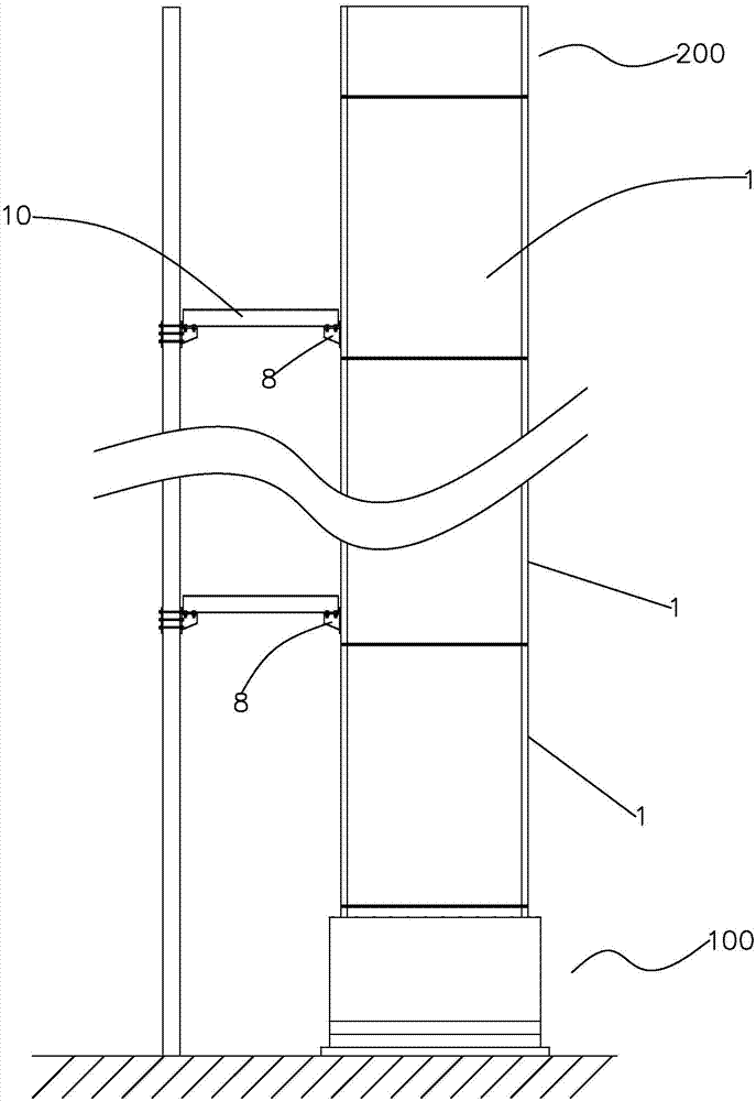 一种既有建筑加装电梯井道的制作方法与工艺