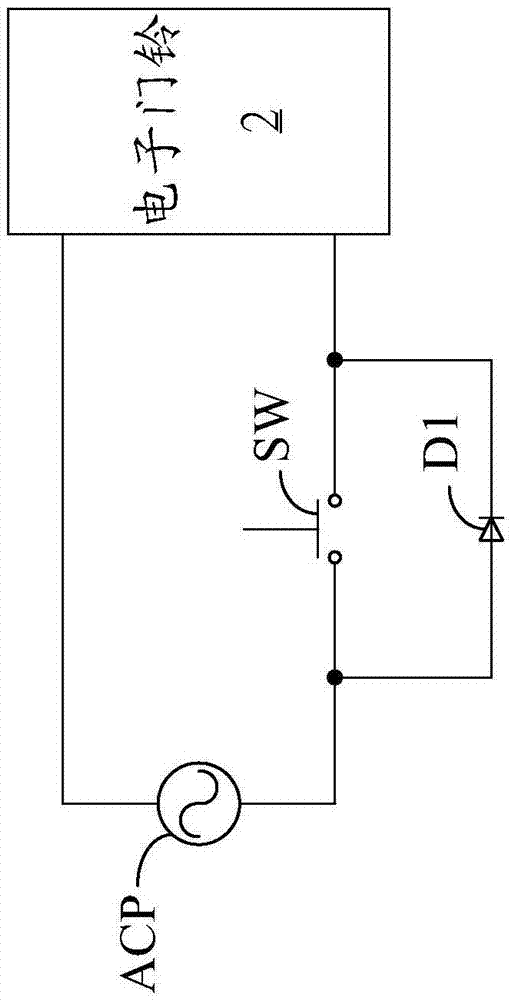 與門鈴共享電源的電子系統(tǒng)、電源供應(yīng)裝置及供電方法與流程