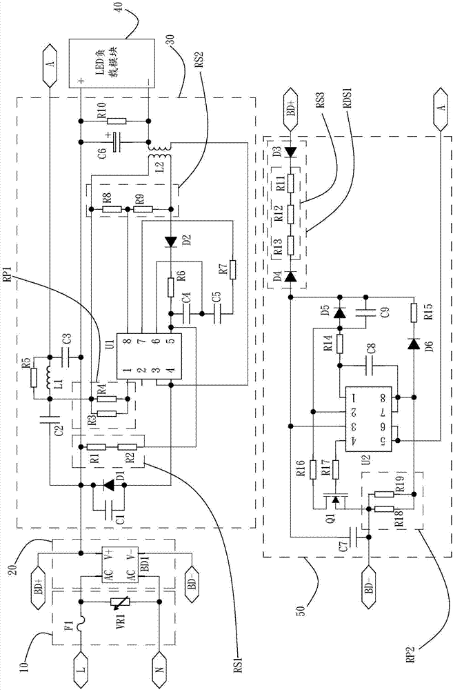 可控制漏電流的LED驅(qū)動電路的制作方法與工藝