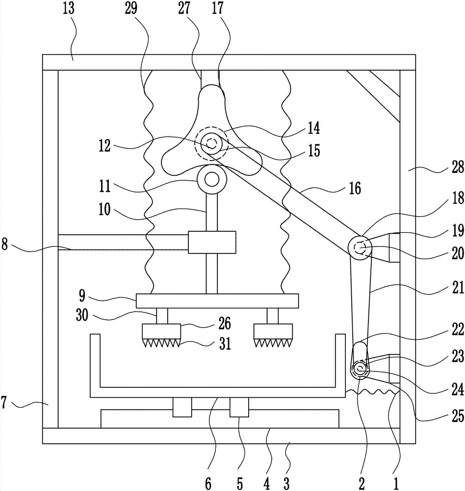 一种建筑用废弃瓦片盘形凸轮式破碎设备的制作方法与工艺