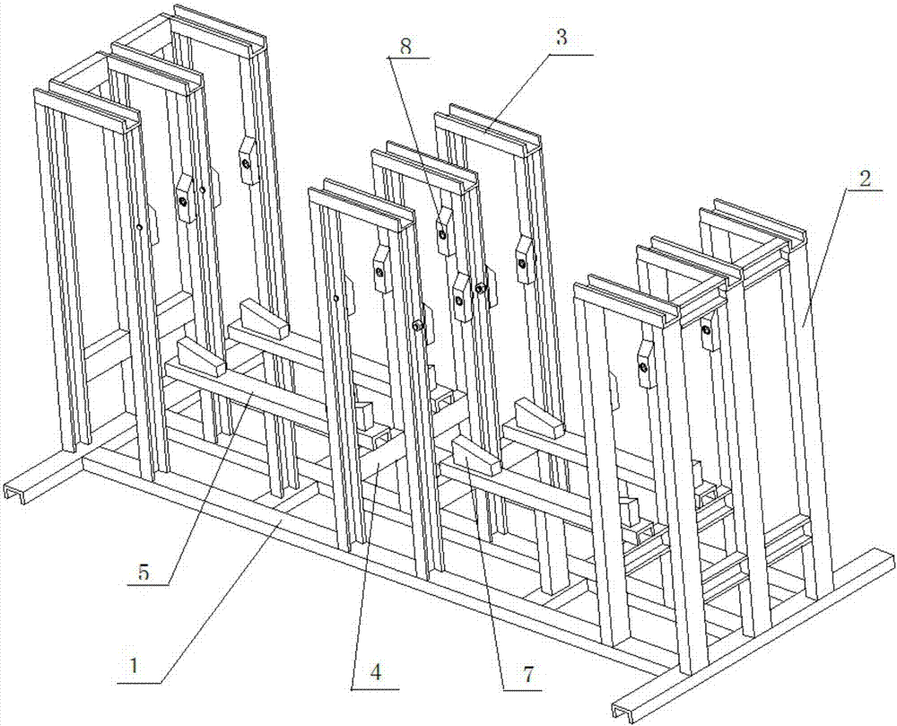 车轮存放架的制作方法与工艺