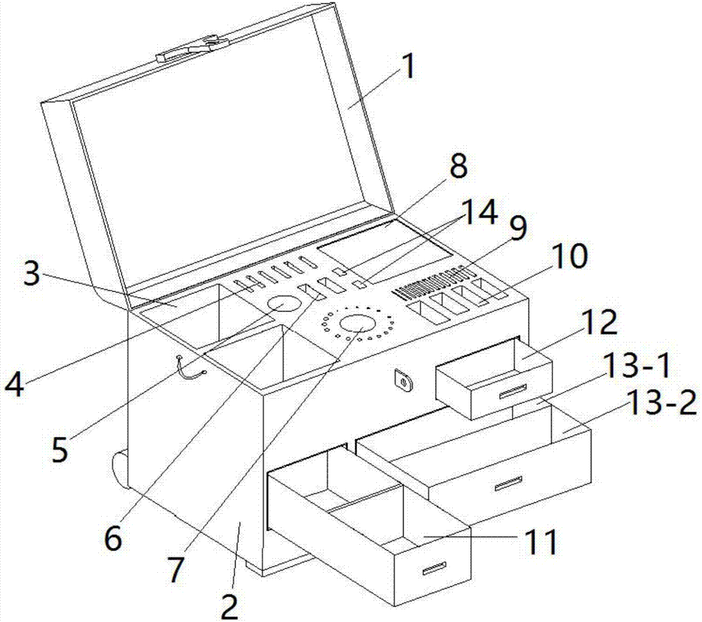 一種多功能工具箱的制作方法與工藝