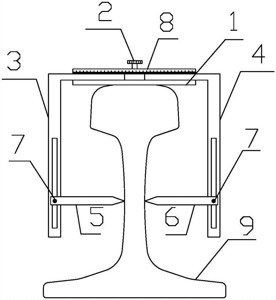 一种钢轨轨腰厚度测量尺的制作方法与工艺