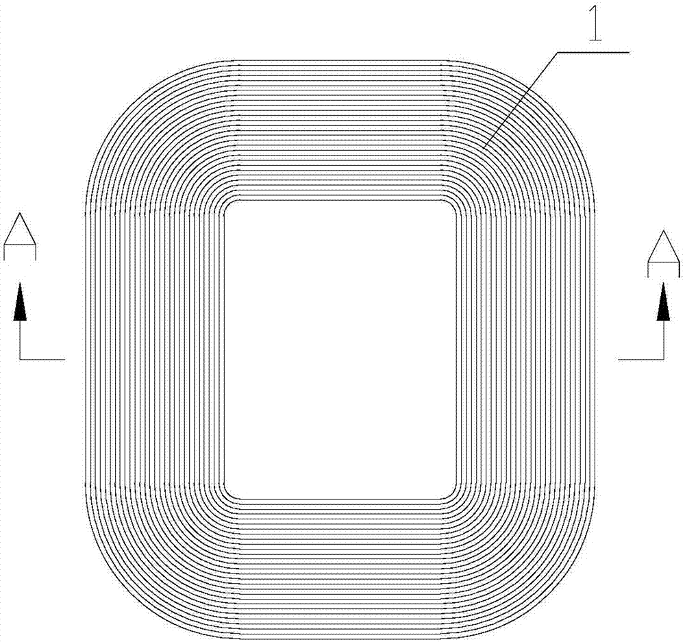一种芯柱为近似圆形的非晶带铁芯的制作方法与工艺