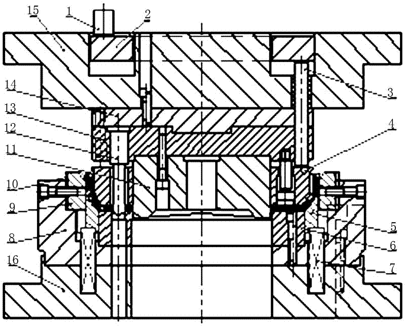 一种车轮轮辐冲孔模具结构的制作方法