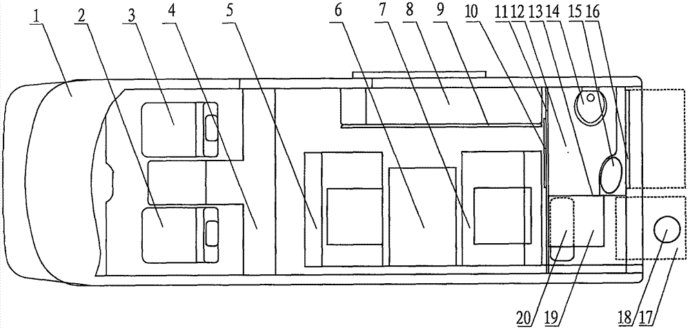 六座六卧微型房车的制作方法与工艺