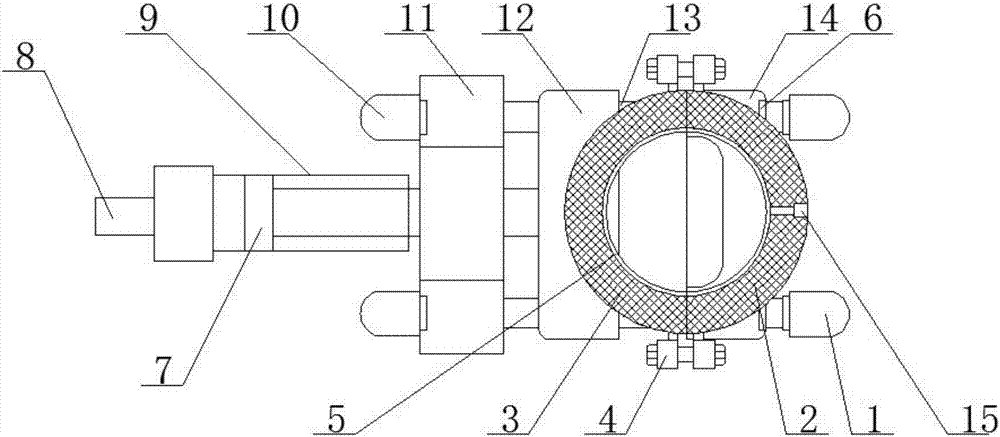 一種新型液壓型內(nèi)漏用帶壓堵漏夾管器的制作方法與工藝