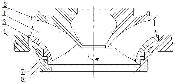 一種混流水輪機(jī)轉(zhuǎn)輪密封結(jié)構(gòu)的制作方法與工藝