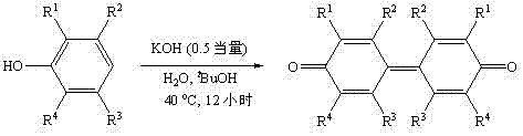 一種聯(lián)苯醌類化合物的綠色合成方法與流程