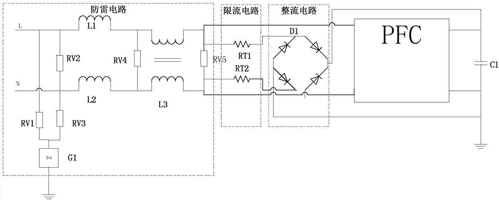 一種開關(guān)電源的防雷裝置及開關(guān)電源的制作方法