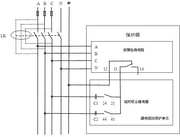 交流漏电驱动保护器的制作方法