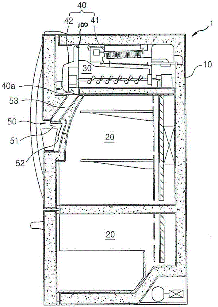 具有冰桶用锁定器件的冰箱和冰桶用锁定器件的安装方法与流程