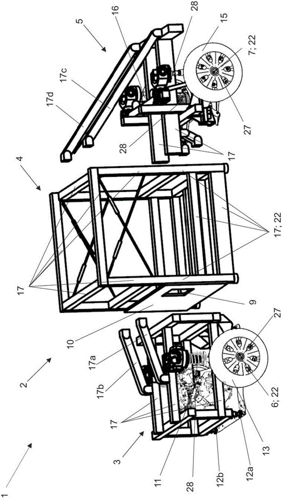 進(jìn)行車(chē)輛的模擬試驗(yàn)的試驗(yàn)裝置、試驗(yàn)臺(tái)和方法與流程