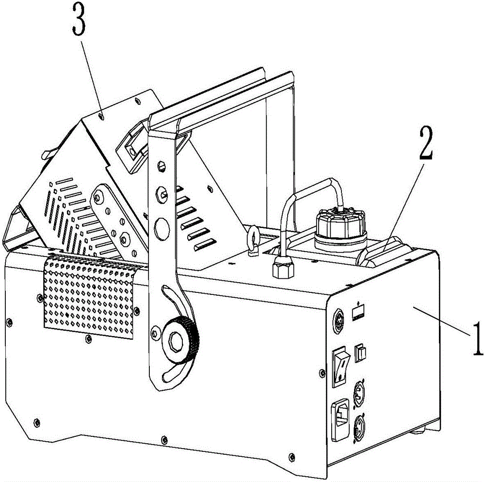 一種噴煙角度可調(diào)節(jié)的舞臺(tái)煙霧機(jī)的制作方法與工藝