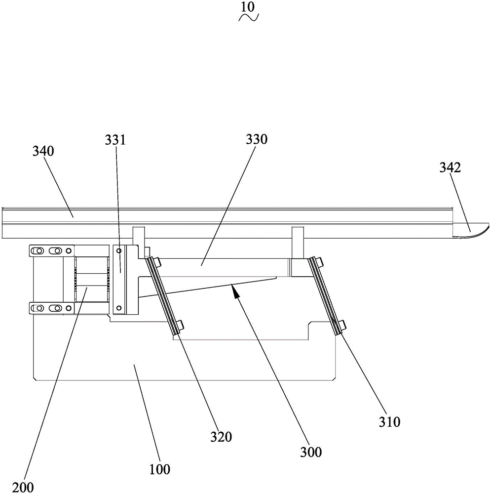 具有翻转引导片的送料装置的制作方法