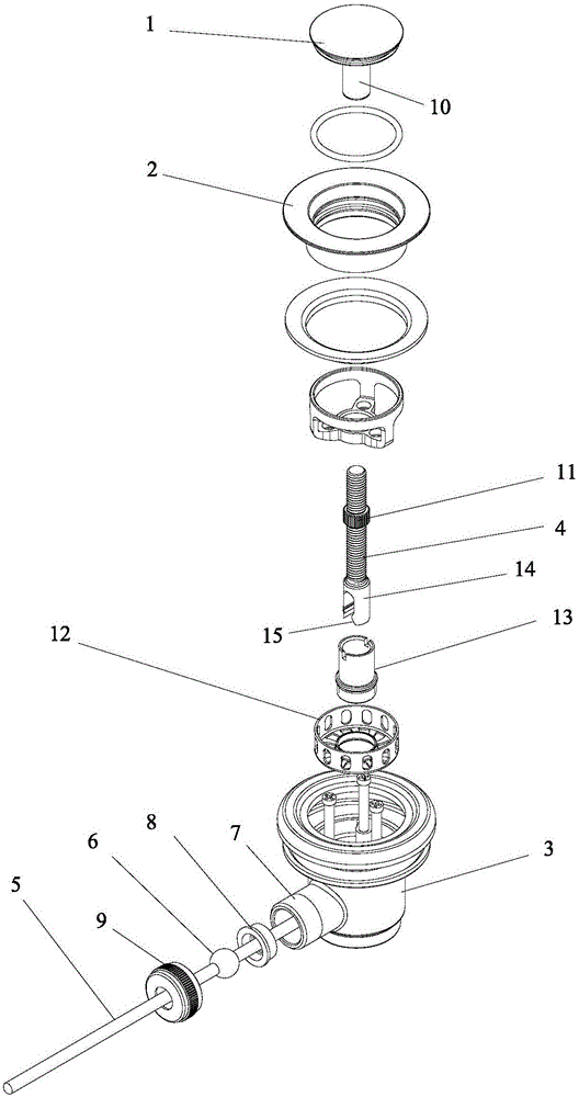 具有提拉结构的面盆去水器的制作方法与工艺