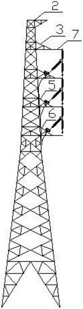 一種雙回架空輸電線路電纜開斷引下轉(zhuǎn)角塔的制作方法與工藝