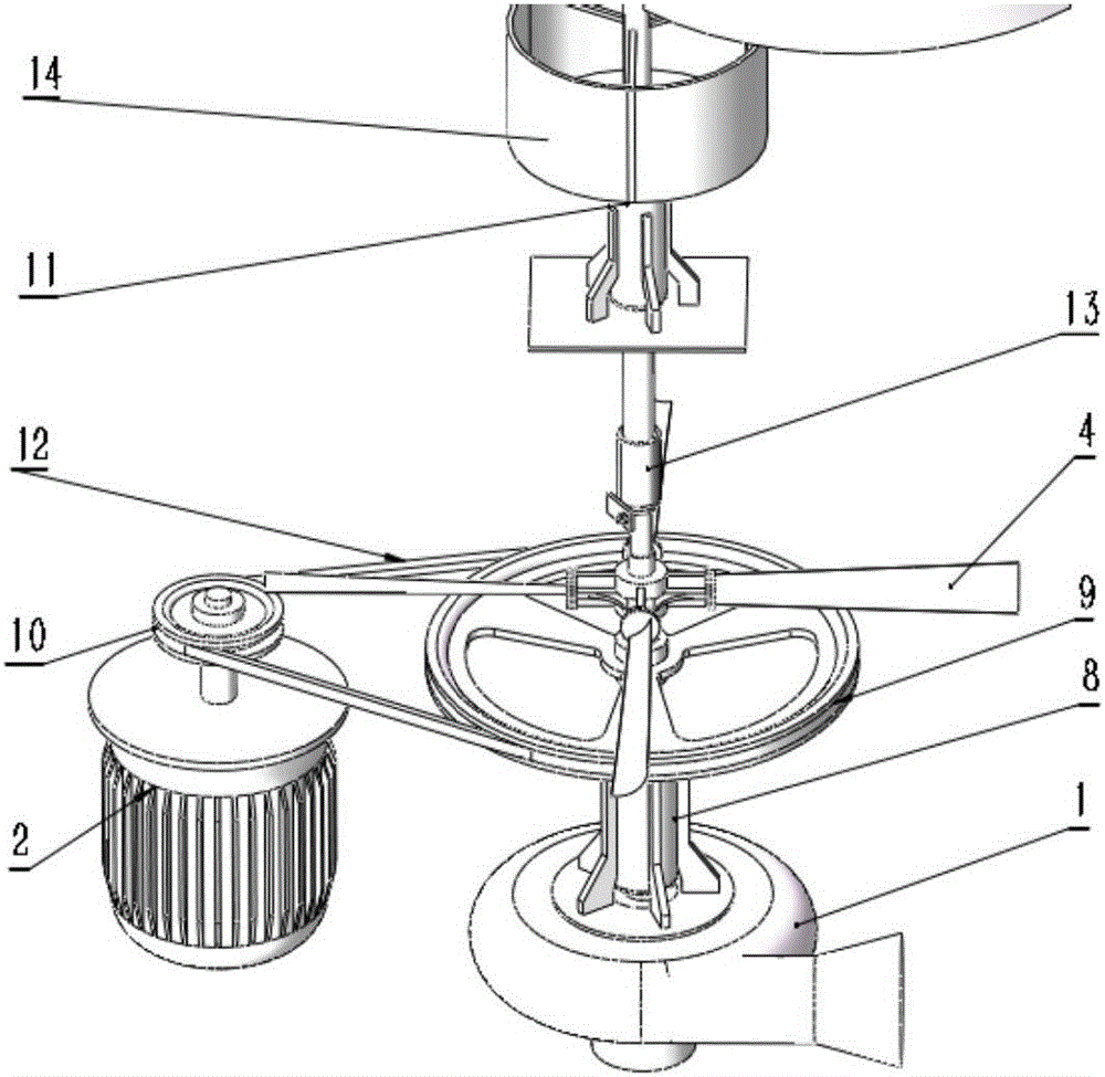 冷却塔的多动力混合驱动机构的制作方法与工艺