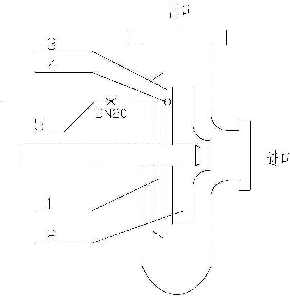 一種渣漿泵后護(hù)板的沖洗裝置的制作方法