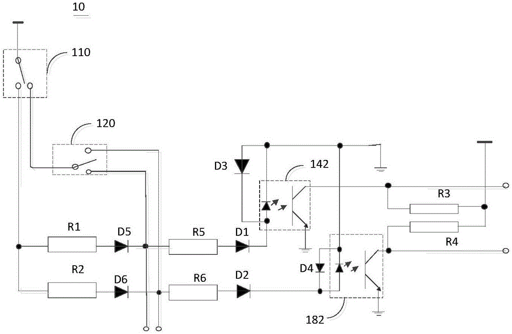 一種電機(jī)狀態(tài)檢測電路及電機(jī)狀態(tài)顯示裝置的制作方法