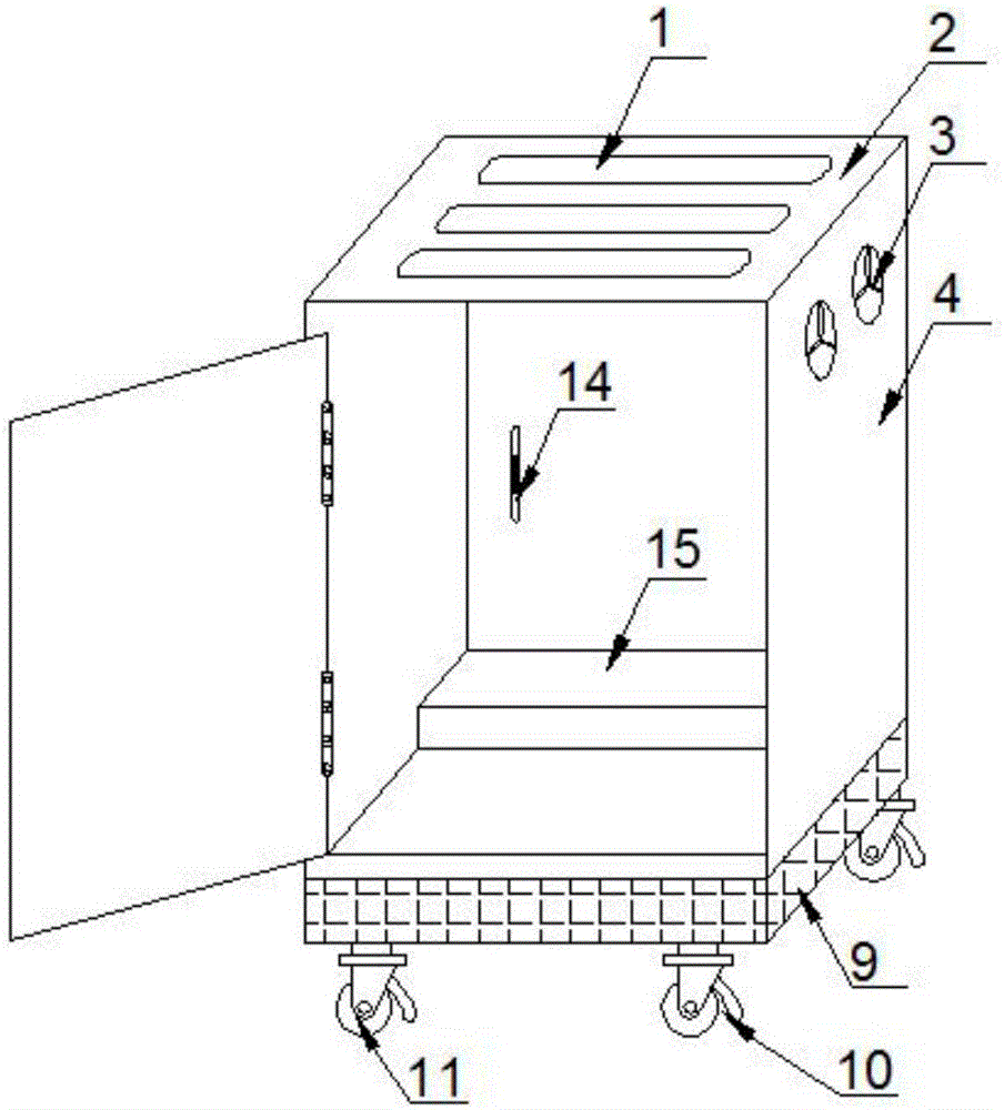 一种可移动防潮电气柜的制作方法与工艺