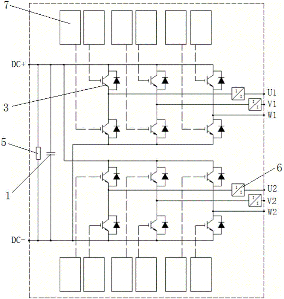 一种大功率igbt双逆变模块的制作方法