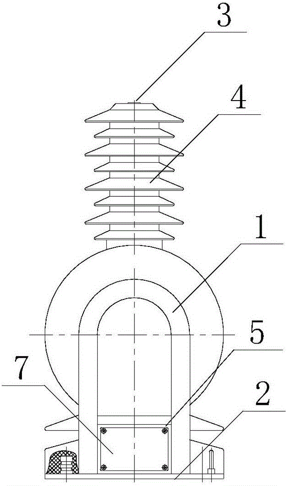 一種全封閉式結(jié)構(gòu)的電壓互感器的制作方法與工藝