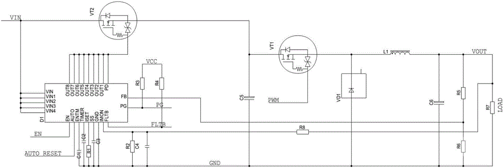 一種直流供電電路的保護(hù)電路的制作方法與工藝